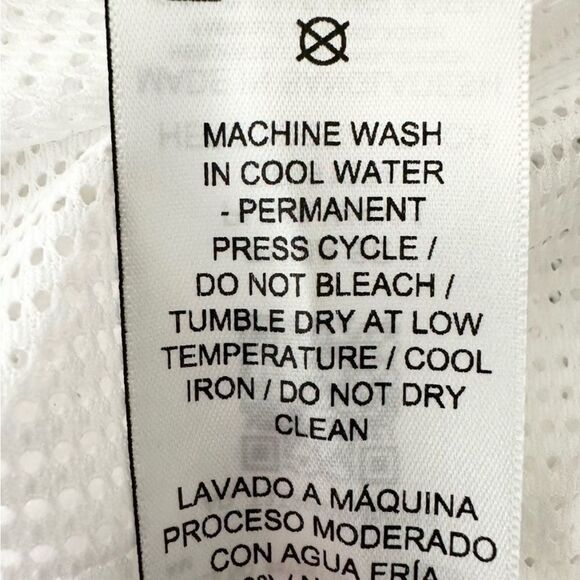 Puma White Mesh Tank Top Training Vest Bib Black Puma Logo Men’s Size Medium - Picture 4 of 6